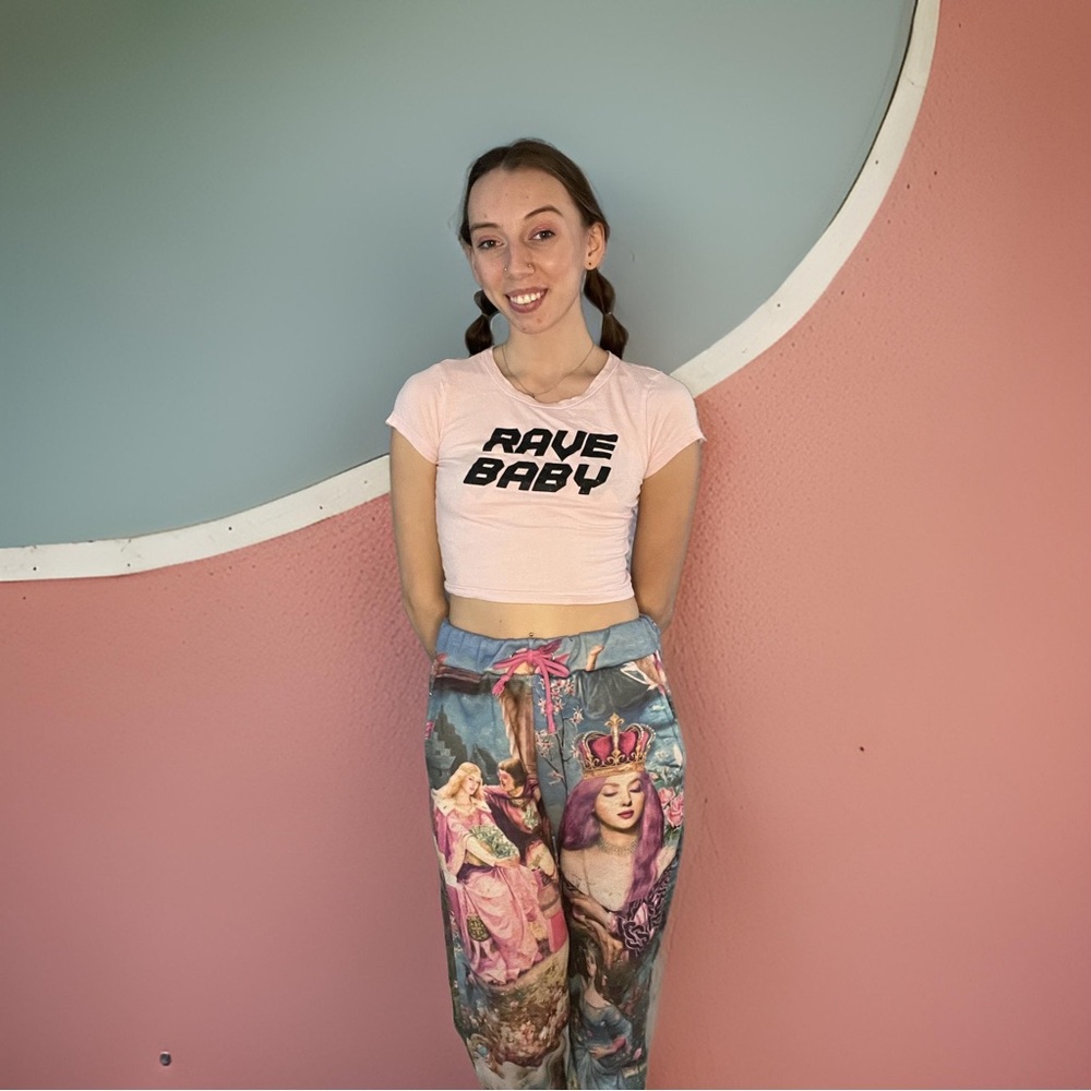 Rave Baby crop top XS